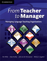 from teacher to manager managing language teaching organisations andy hockley ron white